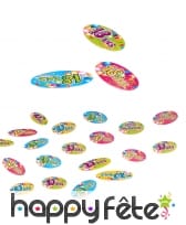80 Confettis de table d'Anniversaire