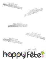 80 confettis Joyeux anniversaire de 5.5 x 1.3 cm, image 4