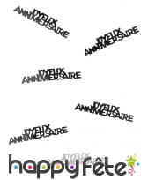 80 confettis Joyeux anniversaire de 5.5 x 1.3 cm, image 6