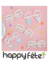 8 lunettes anniversaires de 16cm