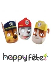 8 masques Pat Patrouille en carton