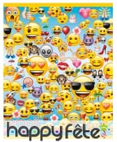 8 Sacs cadeaux émoticones de 18 x 23 cm