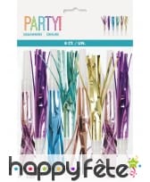 8 Sans-g&ecirc;nes multicolores disco party