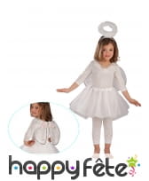 Accessoire ange blanc jupe bouffante pour fille