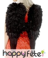 Ailes ange plumes noires, image 1