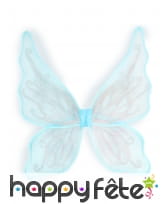 Ailes bleues de papillon argenté pour enfant