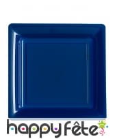 Assiettes carrées en plastique coloris uni, image 16
