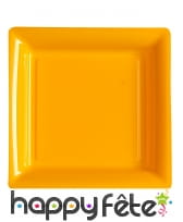 Assiettes carrées en plastique coloris uni, image 19