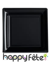 Assiettes carrées en plastique coloris uni, image 20