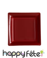 Assiettes carrées en plastique de 23,5cm, image 7