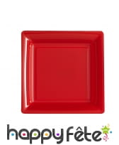 Assiettes carrées en plastique de 23,5cm, image 8