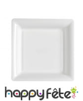 Assiettes carrées en plastique de 23,5cm, image 9