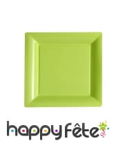 Assiettes carrées en plastique de 23,5cm, image 1