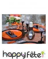 Ampoule crâne Happy Halloween de 11x21 cm, image 1