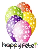 Assortiement de 10 ballons flowers pastel