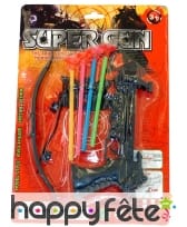 Arbalète de 21 cm avec 4 flèches