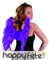Ailes d'ange violetes en plumes, image 1