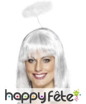 Auréole d'ange blanche en marabou