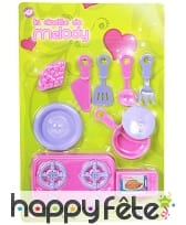 Accessoires de dinette avec réchaud