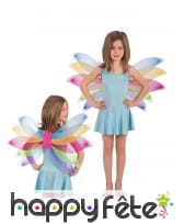 Ailes de fées multicolore fille 38x84cm