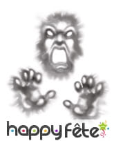 Autocollant de monstre enfermé, 76 cm