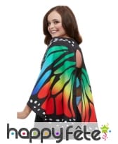 Ailes de papillon multicolore en tissus pour femme