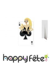 As de pique sexy géant en carton plat