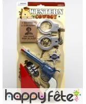 Accessoires de shérif en plastique pour enfant