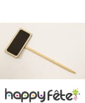 Ardoise décorative sur pic en bois