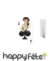 As de trèfle géant et sexy en carton plat