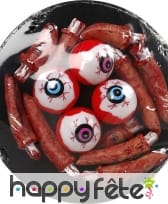 Assiette d'yeux et de doigts, Halloween
