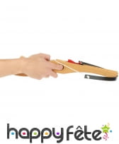 Arbalète en bois artisanal de 45 cm, image 1