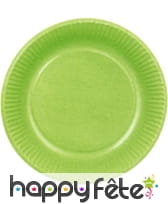 Assiettes en carton pistaches