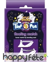 Allumette flottante magique