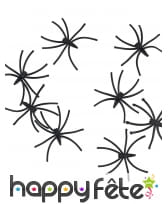 Araignées noires de 2,5cm en plastique, image 1