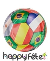 Assiettes ou gobelets thème mondial de foot, image 2