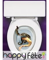 Autocollant pour abattant de wc Main serpents, image 1