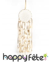 Attrape rêve ivoire de 15 x 50 cm
