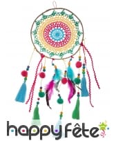 Attrape rêve Mexicain coloré en bois