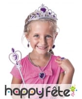 Accessoires violets de petite princesse