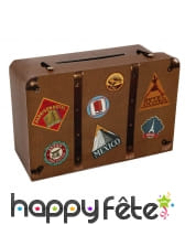 Ancienne valise de voyage en carton