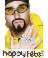 Bague 3 en 1 dollar bling bling