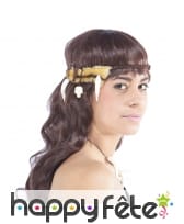 Bandeau à cheveux de fourrure et dents
