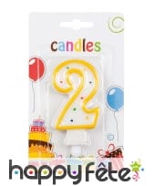 Bougie anniversaire chiffre 0, image 1