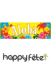 Bannière Aloha de 74 x 220cm
