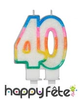 Bougie anniversaire en forme de nombre, image 6