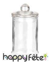 Bocal à friandises en verre de 12 x 6 cm