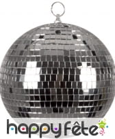 Boule à facette argentée de 20cm