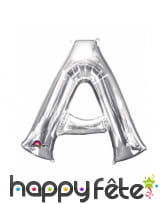 Ballon argenté géant en forme de Lettre, image 1