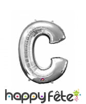 Ballon argenté géant en forme de Lettre, image 3